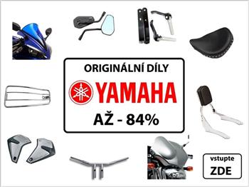 Originální díly Yamaha až -84%, výfuky Arrow až -40% a baterie až -52%